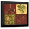thumbnail image 1 of Gorham, Gregory 12x12 Black Modern Framed Museum Art Print Titled - Wine Collage I, 1 of 5