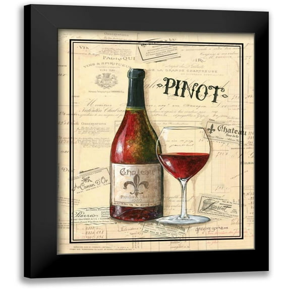 Gorham, Gregory 12x14 Black Modern Framed Museum Art Print Titled - Chateau Fleur de Lis