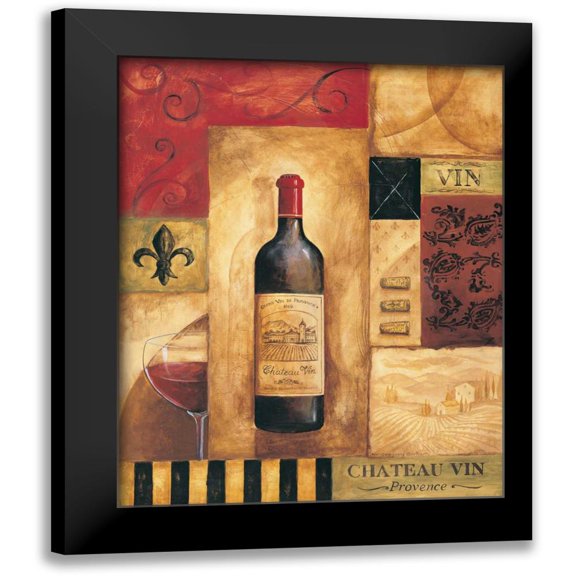 Gorham, Gregory 12x14 Black Modern Framed Museum Art Print Titled - Chateau Vin