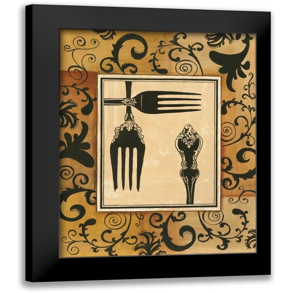 Gorham, Gregory 12x14 Black Modern Framed Museum Art Print Titled - Forks