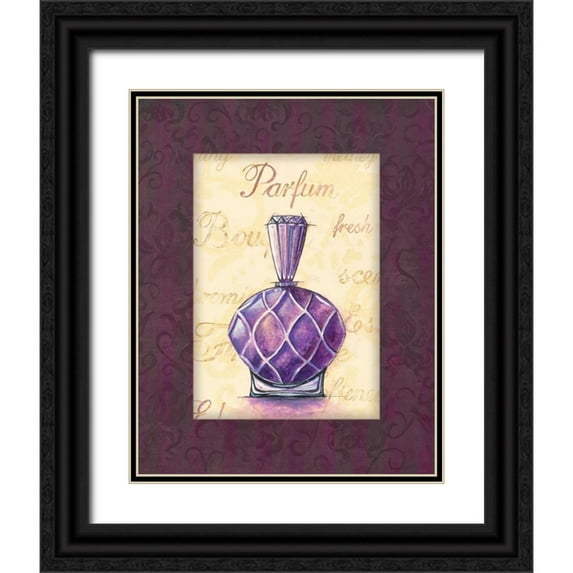 Gorham, Gregory 12x14 Black Ornate Wood Framed with Double Matting Museum Art Print Titled - Parfum III