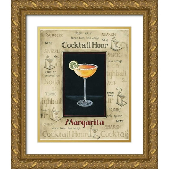 Gorham, Gregory 12x14 Gold Ornate Wood Framed with Double Matting Museum Art Print Titled - Margarita