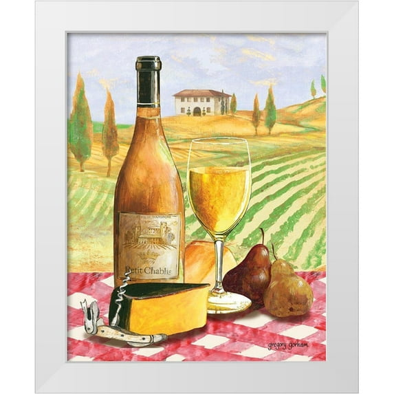 Gorham, Gregory 12x14 White Modern Wood Framed Museum Art Print Titled - Festive Wines I
