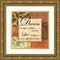 thumbnail image 1 of Gorham, Gregory 15x15 Gold Ornate Wood Framed with Double Matting Museum Art Print Titled - Dream - special, 1 of 4