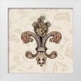 thumbnail image 1 of Gorham, Gregory 15x15 White Modern Wood Framed Museum Art Print Titled - Fleur de Lis Motif I, 1 of 4