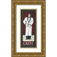 thumbnail image 1 of Gorham, Gregory 15x32 Gold Ornate Wood Framed with Double Matting Museum Art Print Titled - Caffe, 1 of 4