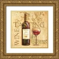 thumbnail image 1 of Gorham, Gregory 20x20 Gold Ornate Wood Framed with Double Matting Museum Art Print Titled - Wine Tasting Square, 1 of 4
