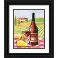 thumbnail image 1 of Gorham, Gregory 20x24 Black Ornate Wood Framed with Double Matting Museum Art Print Titled - Festive Wines II, 1 of 4