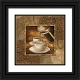thumbnail image 1 of Gorham, Gregory 26x26 Black Ornate Wood Framed with Double Matting Museum Art Print Titled - Coffee III, 1 of 4