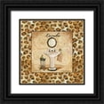 thumbnail image 1 of Gorham, Gregory 26x26 Black Ornate Wood Framed with Double Matting Museum Art Print Titled - Leopard Lavabo, 1 of 4