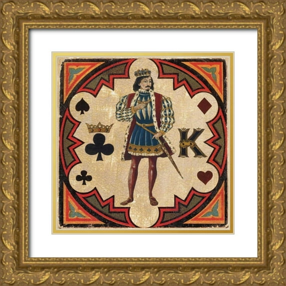 Gorham, Gregory 26x26 Gold Ornate Wood Framed with Double Matting Museum Art Print Titled - King