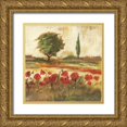 thumbnail image 1 of Gorham, Gregory 26x26 Gold Ornate Wood Framed with Double Matting Museum Art Print Titled - Poppy Field III, 1 of 4