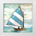 thumbnail image 1 of Gorham, Gregory 26x26 White Modern Wood Framed Museum Art Print Titled - Sailboats I, 1 of 4