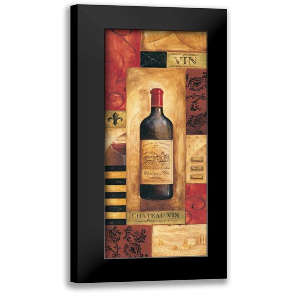 Gorham, Gregory 8x14 Black Modern Framed Museum Art Print Titled - Chateau Vin Panel