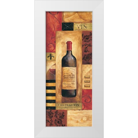 Gorham, Gregory 8x14 White Modern Wood Framed Museum Art Print Titled - Chateau Vin Panel