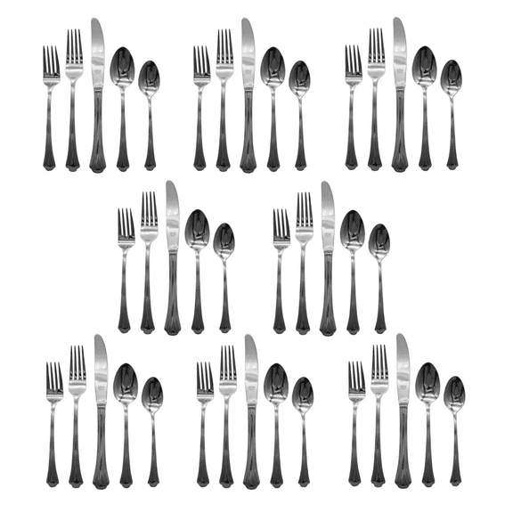 Gorham Nouveau 18/8 Stainless Steel 40pc. Flatware Set (Service for Eight)