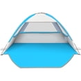 thumbnail image 1 of Gorich Beach Tent for 3/4/6/8 Person, UPF 50+ UV Protection, Portable Sun Shelter, Easy Setup Sun Shade Beach Canopy with Carry Bag, 1 of 8