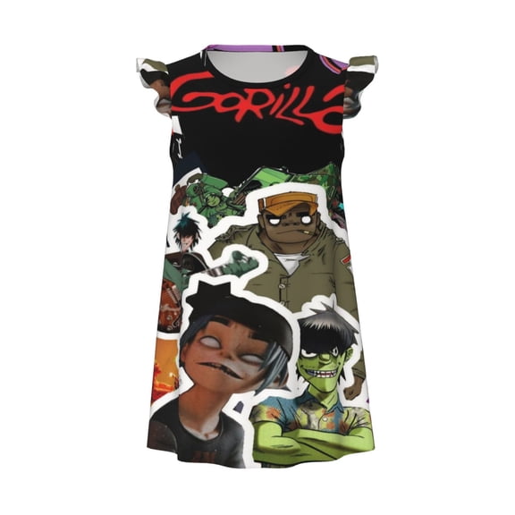 Gorill-,A2 Nightgown Princess Pajama Dresses For Sleepwear Nightie