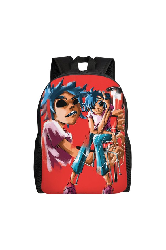 Gorill-az 2d Noodle Large Backpack Lightweight Laptop Bag Daypack Bookbag Travel Backpack for Men Women