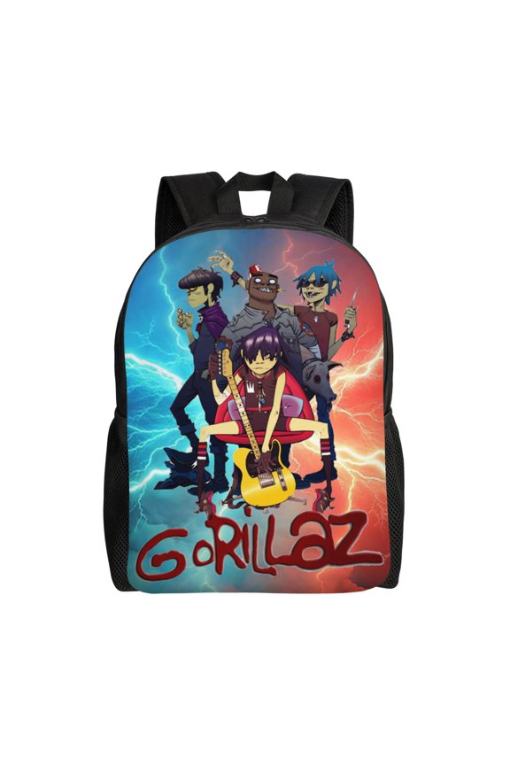 Gorill-az 2d Noodle Lightweight Backpack Laptop Shoulders Bag Bookbag Daypack Travel Women Men