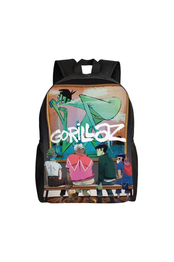 Gorill-az 2d Noodle Lightweight Backpack Laptop Shoulders Bag Bookbag Daypack Travel Women Men