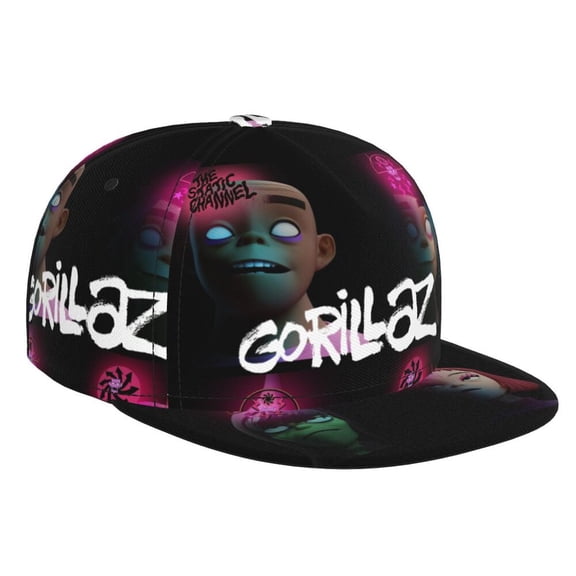 Gorill-az Adjustable Brim Bill Baseball Cap Adjustable Snapback Hat Hip Hop Cap Dad Hat Men Women