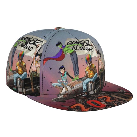 Gorill-az Adjustable Brim Bill Baseball Cap Adjustable Snapback Hat Hip Hop Cap Dad Hat Men Women