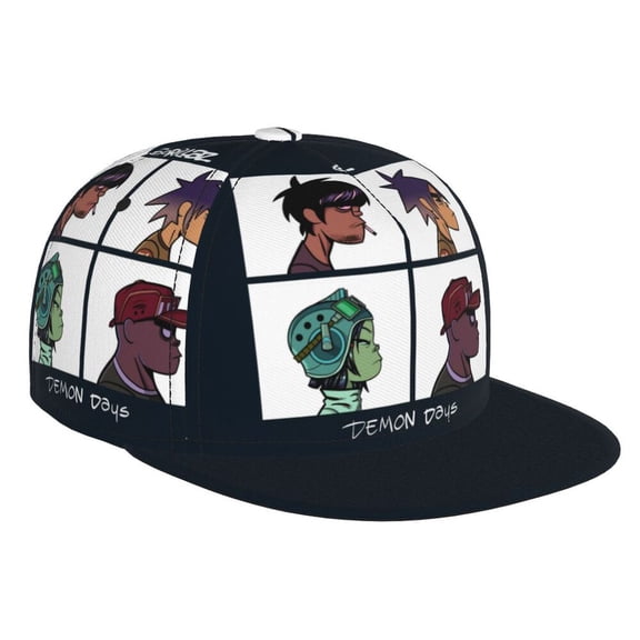 Gorill-az Demon Days Adjustable Brim Bill Baseball Cap Adjustable Snapback Hat Hip Hop Cap Dad Hat Men Women