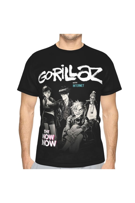 Gorill-az Men's T-Shirt Slim Fit Short Sleeve Shirts Casual Graphic Tees Tops