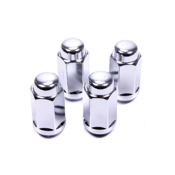 Gorilla 1/2-20 in Thread Duplex Acorn Chrome Lugnut 4 pc P/N 76187B