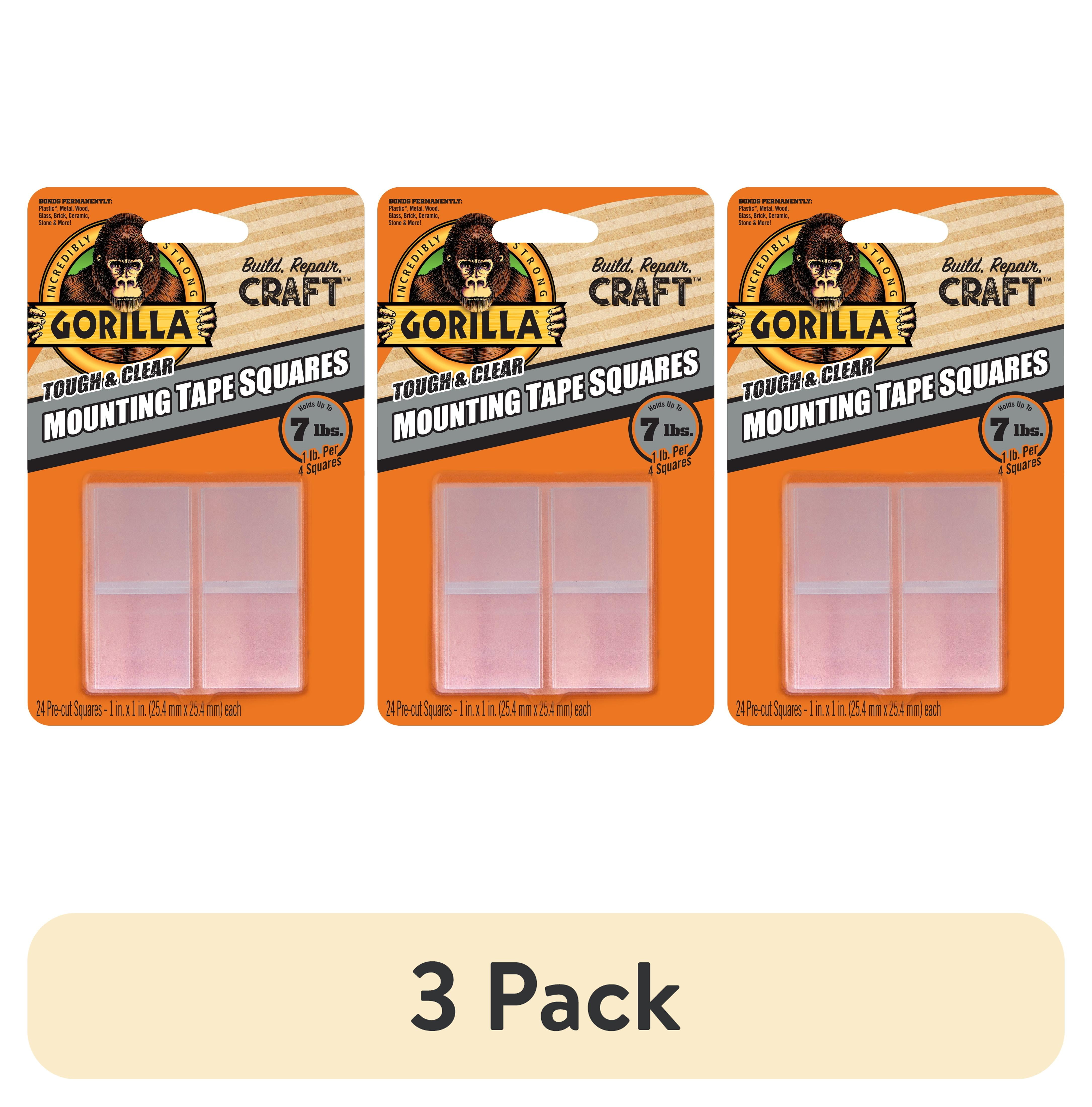 Clear Double-Sided Mounting Tape Squares, 1 Inch, 24 Pieces