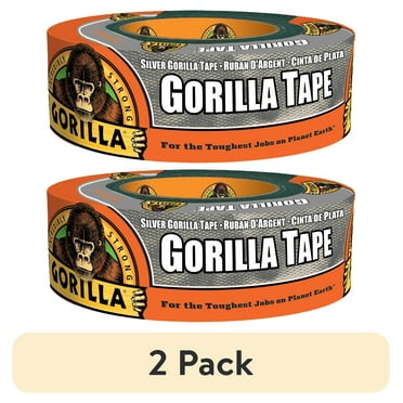(2 pack) Gorilla 10 Yard Silver Duct Tape Single Roll