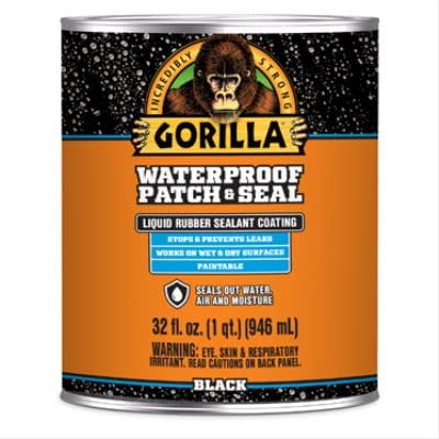 Gorilla 105338 Waterproof Patch & Seal, Black, 32-oz. Liquid - Quantity 6