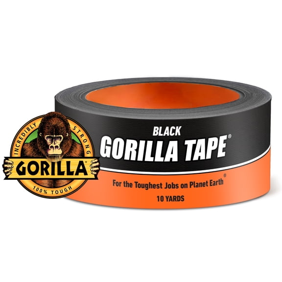 Gorilla 12 Yard Black Duct Tape Single Roll