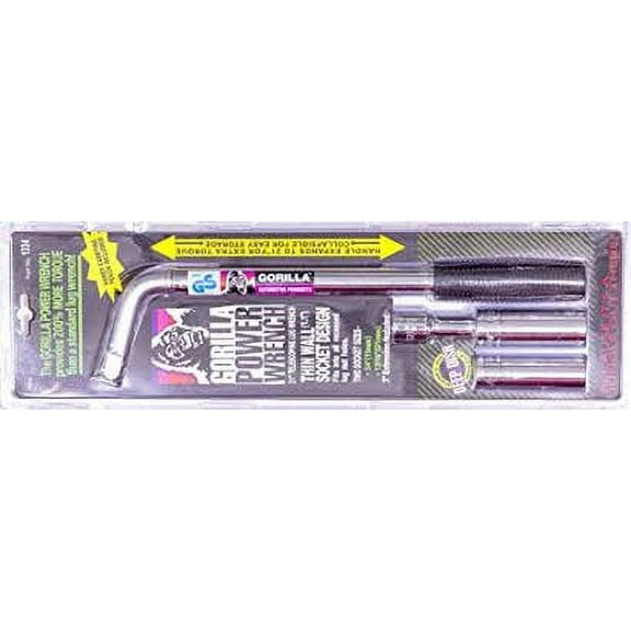 Gorilla 1334, 17.59 in x 5.36 in x 0.72 in Telescoping Handle Power Lug Wrench