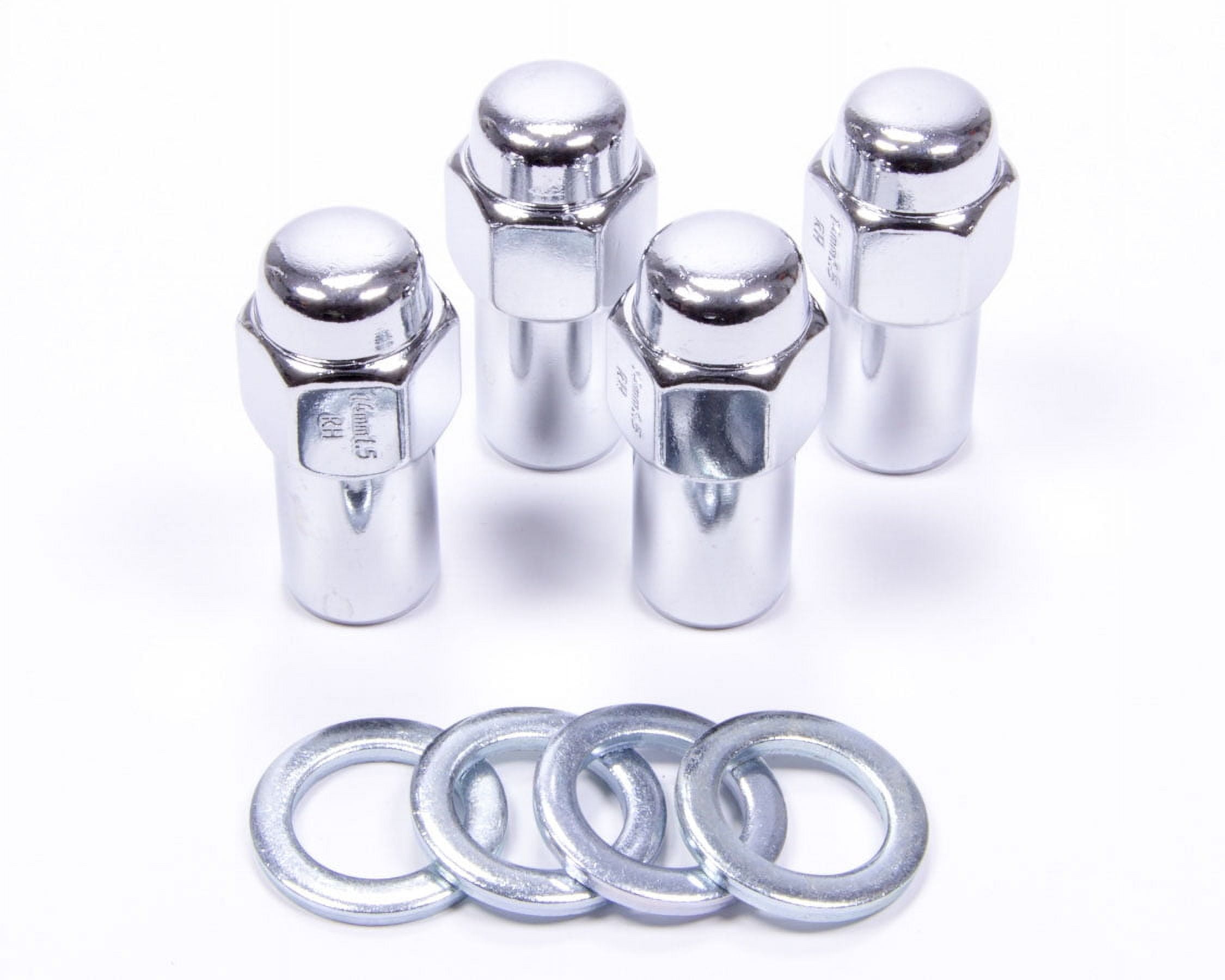 Gorilla 14 mm x 1.50 Thread Duplex Mag Chrome Lugnut 4 pc P