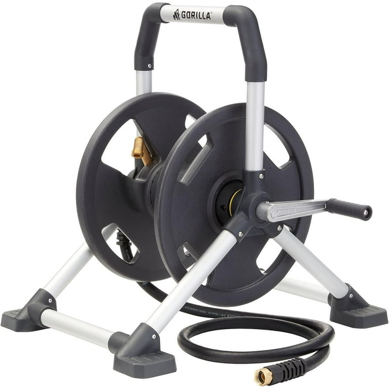 gorilla - RAICO Gorilla Carts Gorilla 150 Aluminum Upright Hose Reel, Holds