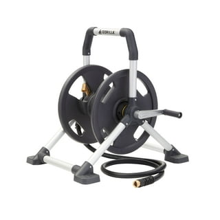 Cox Reels Aluminum hose reel with spring rewind holds 1/2 inch X 25 Feet  300 PSI air hose not included