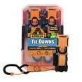 thumbnail image 1 of Gorilla 2 Pk 1" X 10' Retractable Ratchet Strap W/ Orange Gorilla Grip Handle W/ Cap Locks (Orange Webbing), 1 of 12