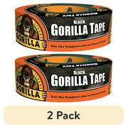 (2 pack) Gorilla 30 Yard Black Tough Duct Tape Single Roll, Pack of 1
