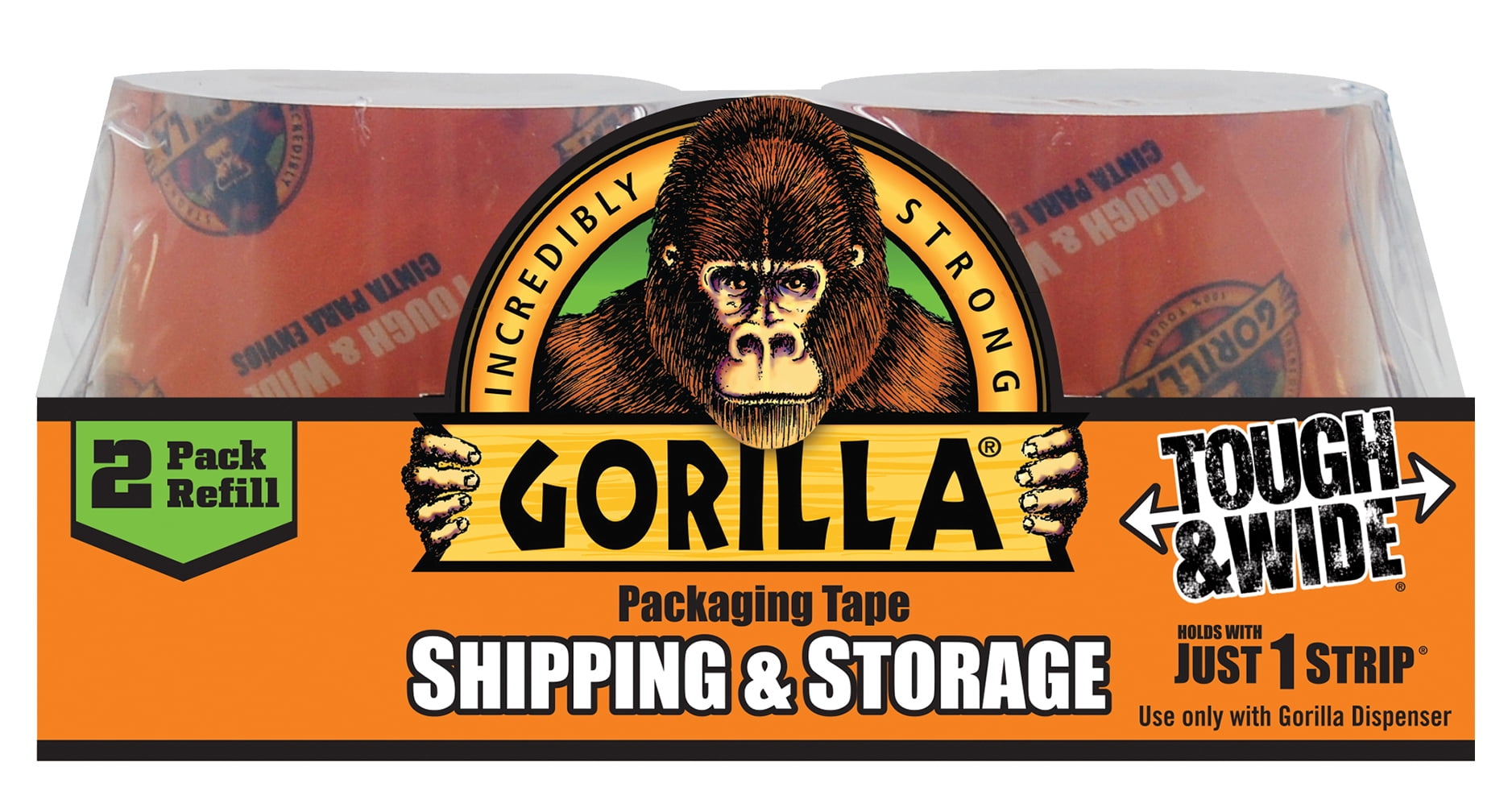 Gorilla 30 Yd. Packaging Tape, 2 Count