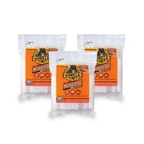 Gorilla 3033002-3 Hot Glue Sticks, 4 in. Full Size, 30 Count, Pack of 3, 3-Pack, 3 Piece
