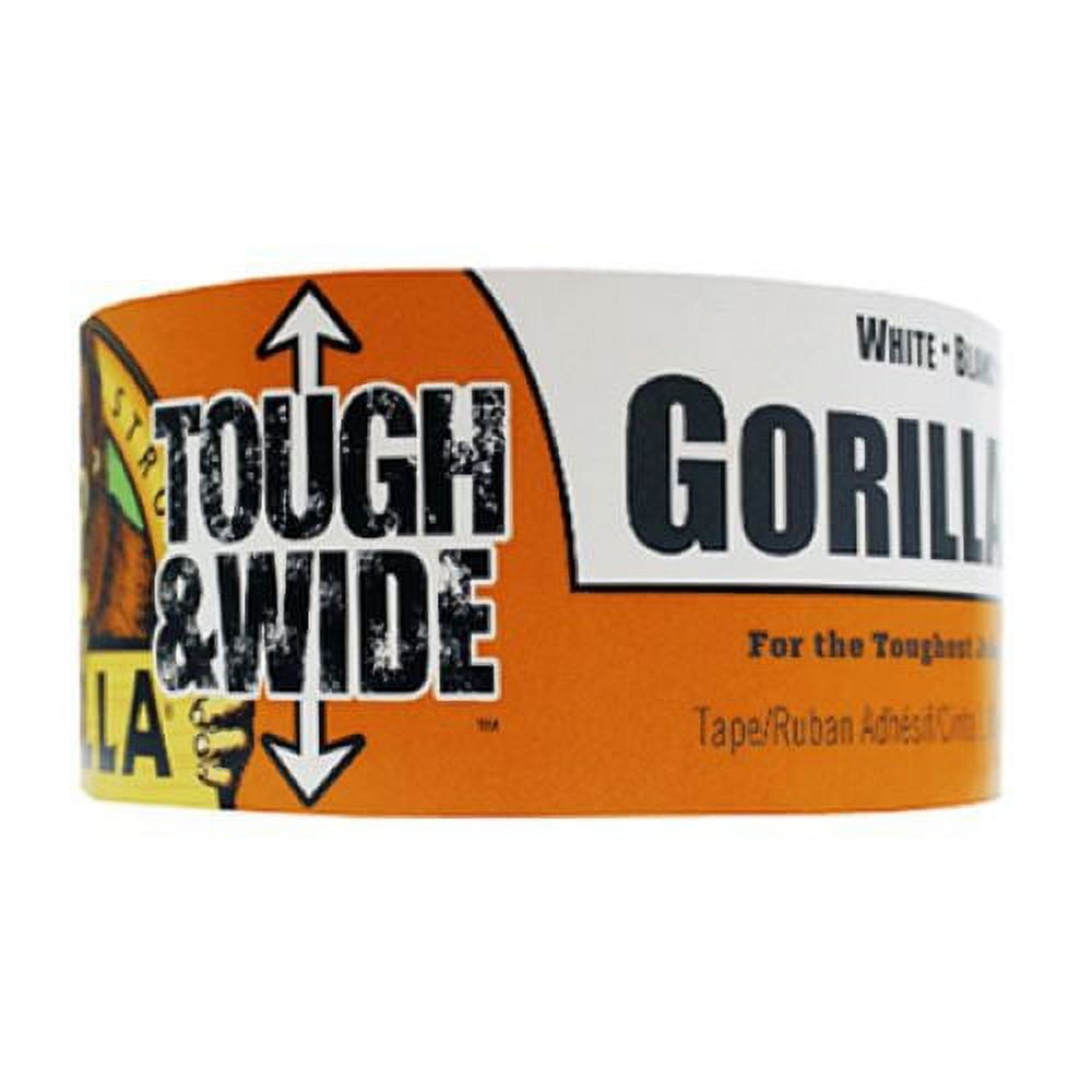 Gorilla 6025302 2.88" x 25 Yard Roll Of White Tough & Wide Tape - Quantity of 5