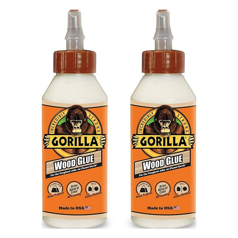 Gorilla Ultimate Waterproof Wood Glue, 8 Ounce, Natural Wood Color, (Pack  of 1)