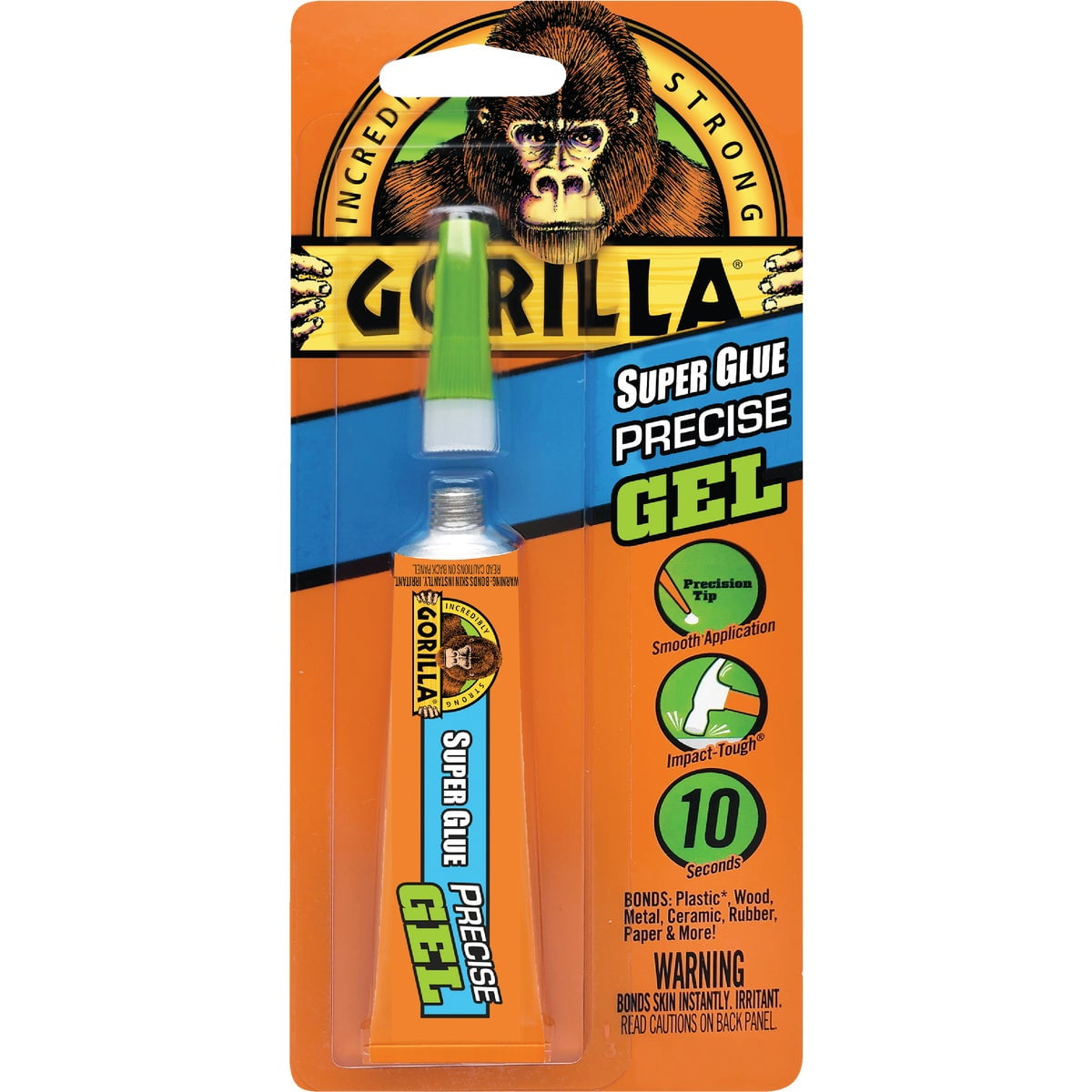 Gorilla 6802501 Ultra Control Super Glue Precise Gel, 15g, Clear 3-Pack