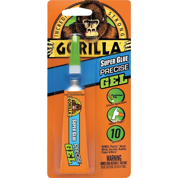 Gorilla 6802501 Ultra Control Super Glue Precise Gel, 15g, Clear 3-Pack
