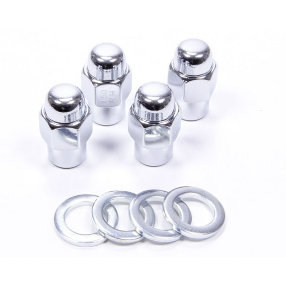 Gorilla 7/16-20 in Thread Short Mag Chrome Lugnut 4 pc P/N 73177SMB