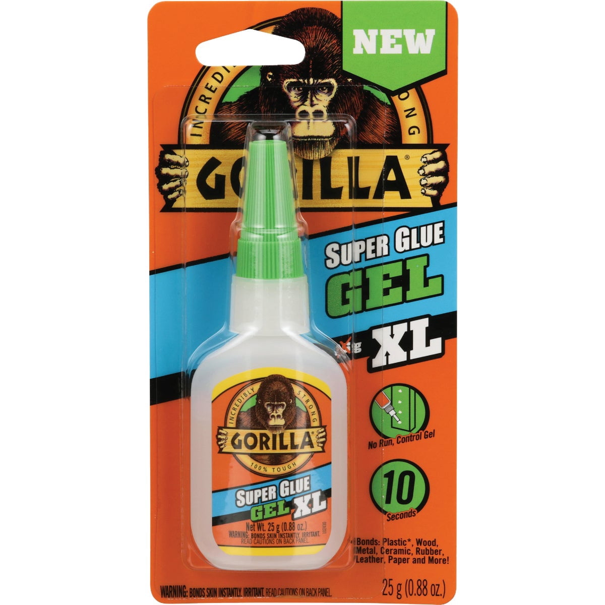 Gorilla 7700111 20 Gram 2-Pack Super Glue Gel, Clear