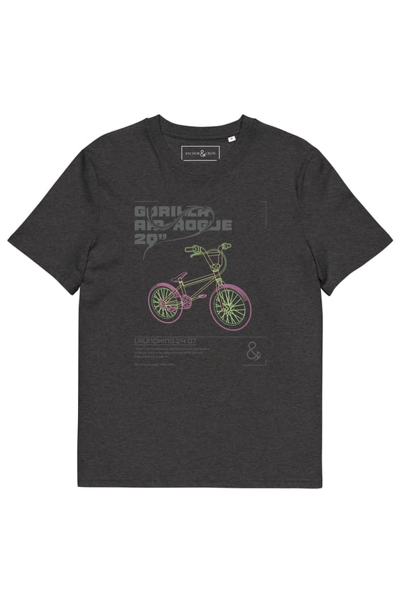 Gorilla Air-Rogue 20 Bike Archives Organic Cotton T-Shirt Dark Heather Grey - Small