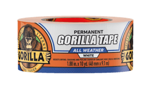 Gorilla All-Weather White Duct Tape, 10 Yards